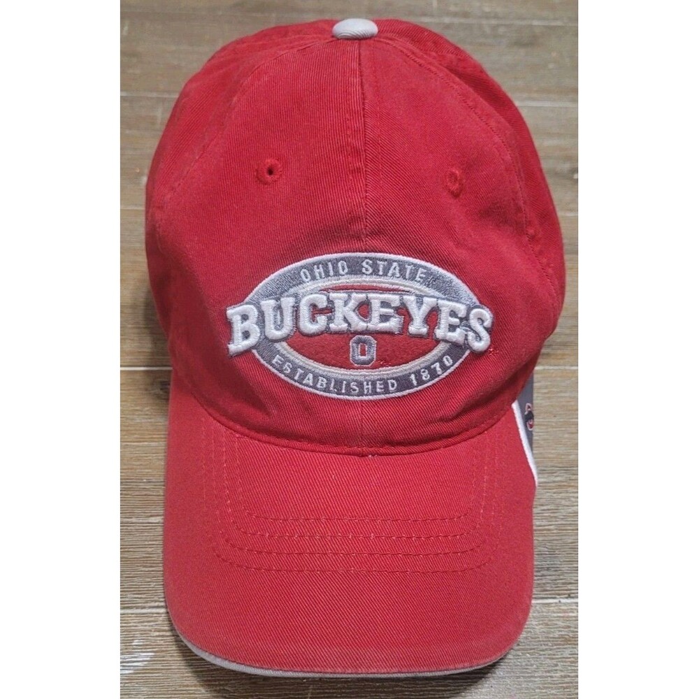 OSU Ohio State Buckeyes Hat Red Cap Captivating Headwear Adjustable Strap
